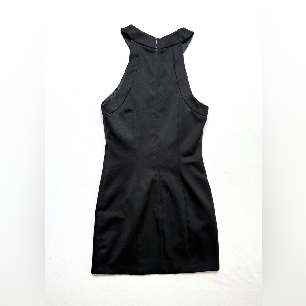 Guess Black Halter Sheath Cocktail Dress